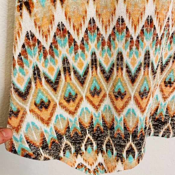 Absolutely Famous- Western Pattern BOHO Tank- M - Picture 5 of 9
